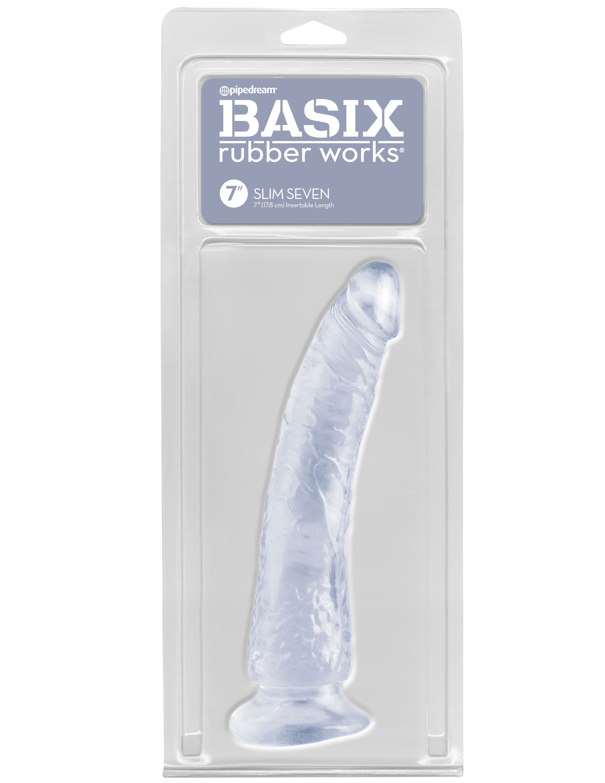 Basix Rubber Works - Slim 7 Inch With Suction Cup