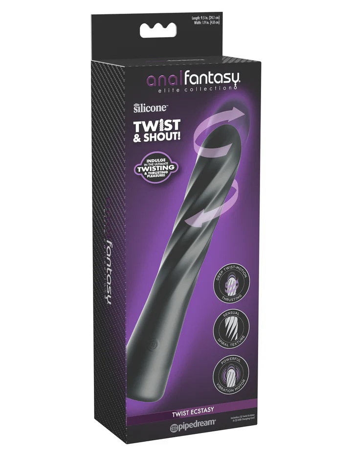 Anal Fantasy Elite Twist Ecstasy - Black