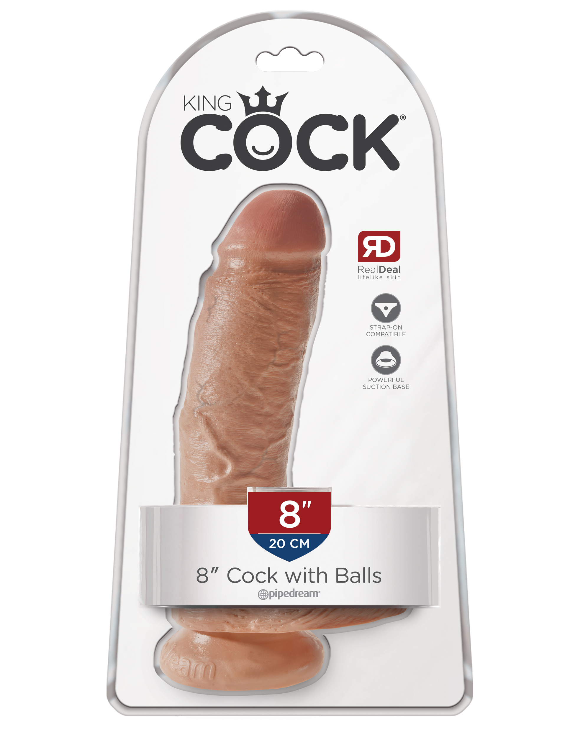 King Cock 8 Inch Cock With Balls