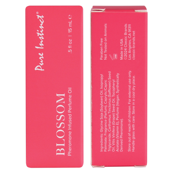 Pure Instinct Pheromone Perfume Oil With Dropper Blossom 15ml   0.5 Fl Oz