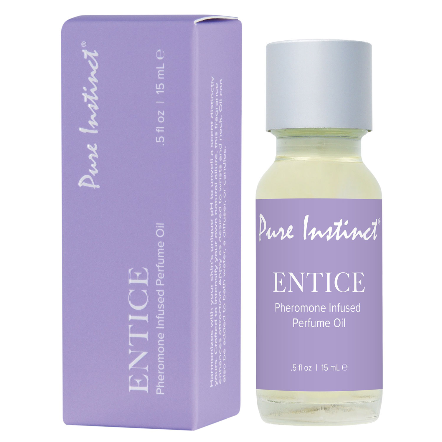 Pure Instinct Pheromone Perfume Oil Entice Dropper 15 ml   0.5 Fl Oz