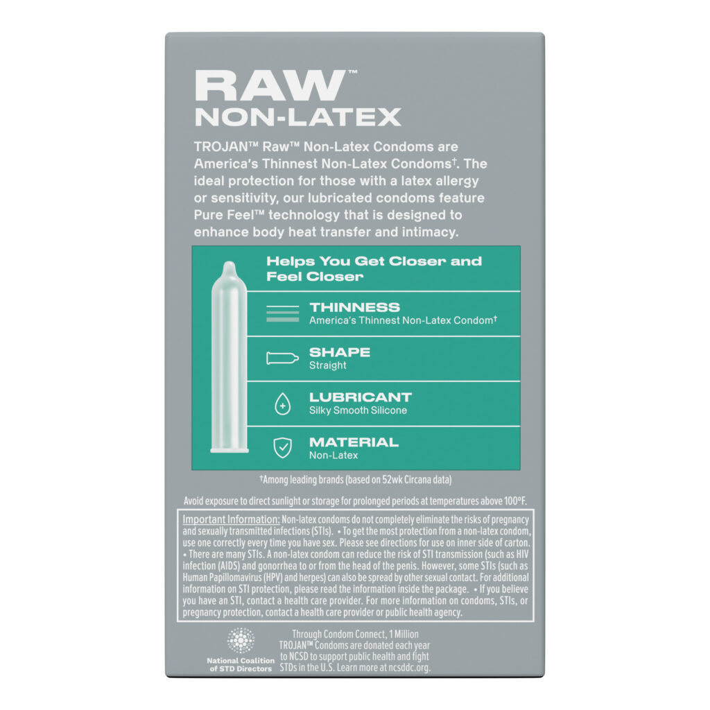Trojan Raw Non-Latex 10 Pack