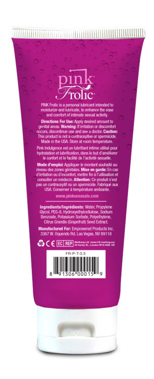 Pink Frolic - 3.3 Oz. Tube