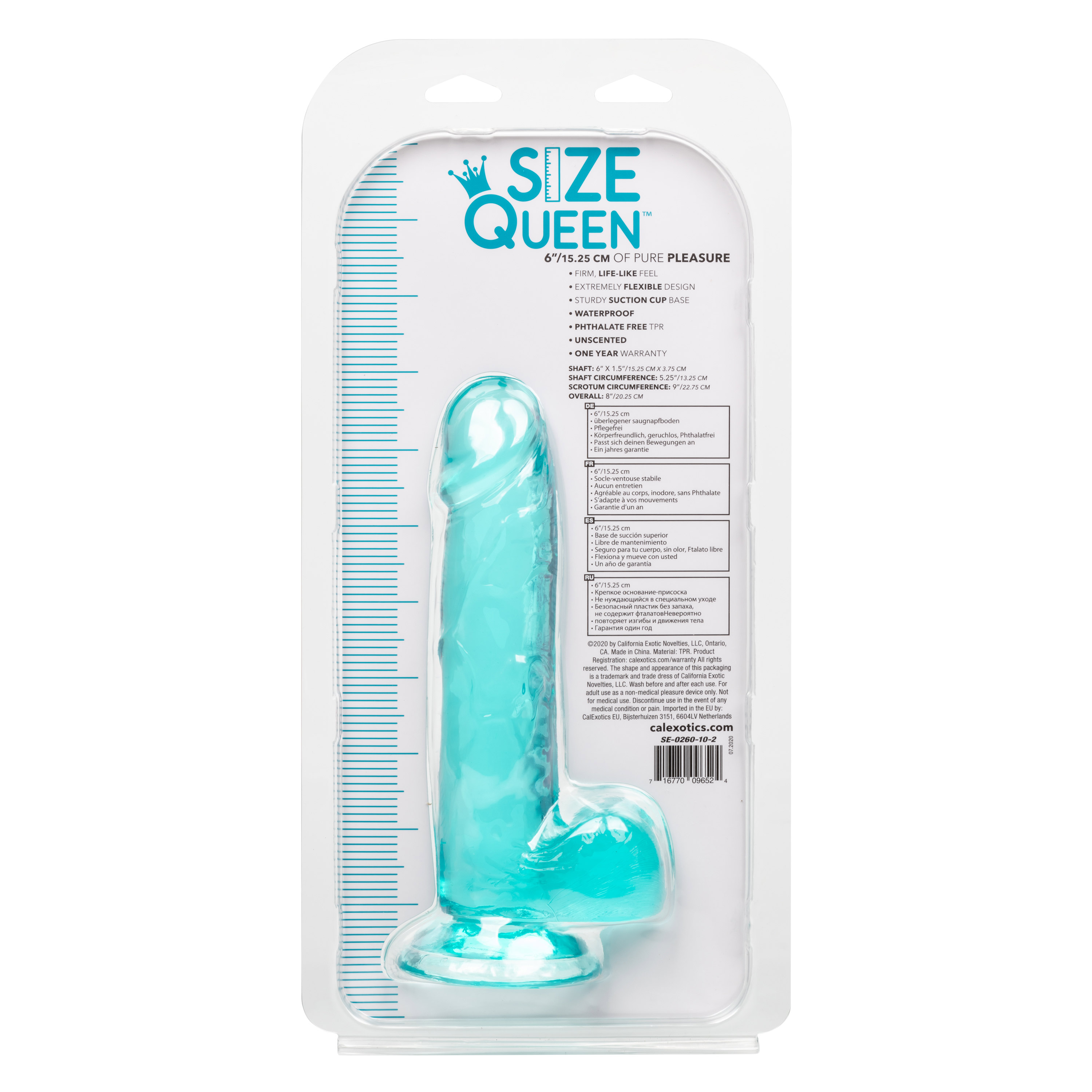 Size Queen 6 inch/15.25 Cm