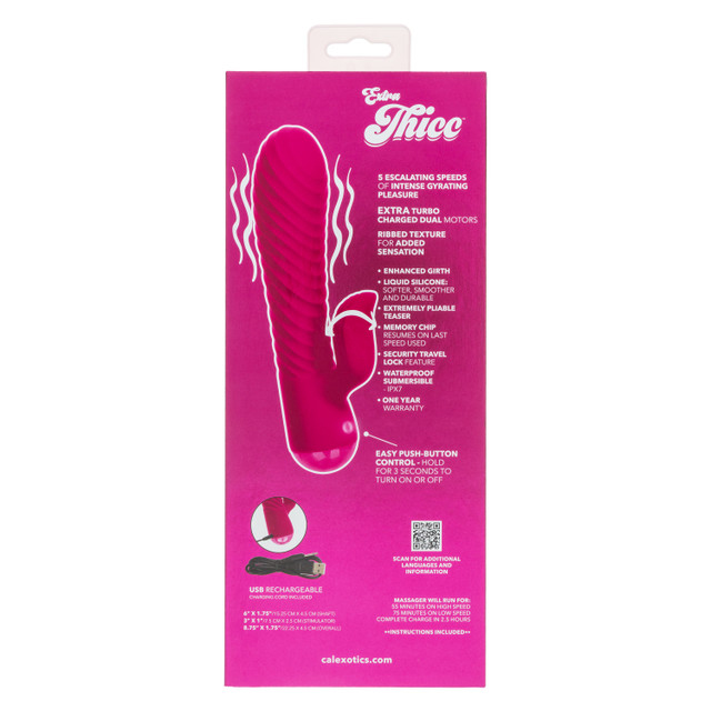Extra Thicc Chubby Gyrating Tickler - Pink
