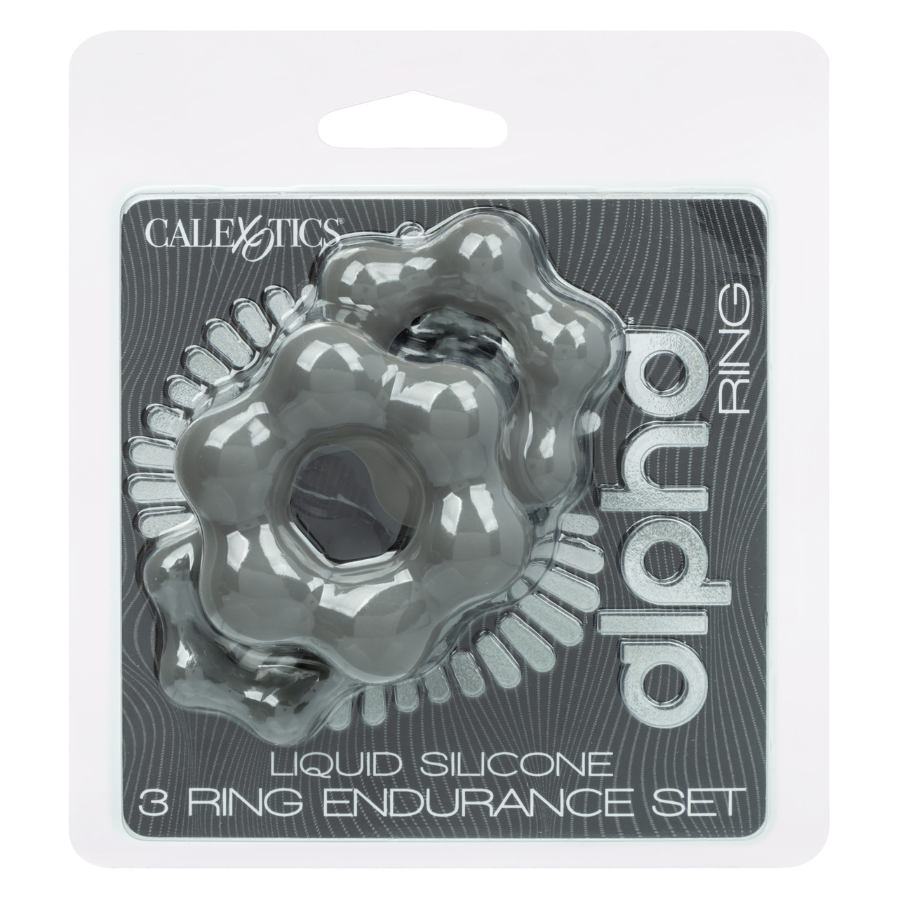 Alpha Liquid Silicone 3 Ring Endurance Set Grey