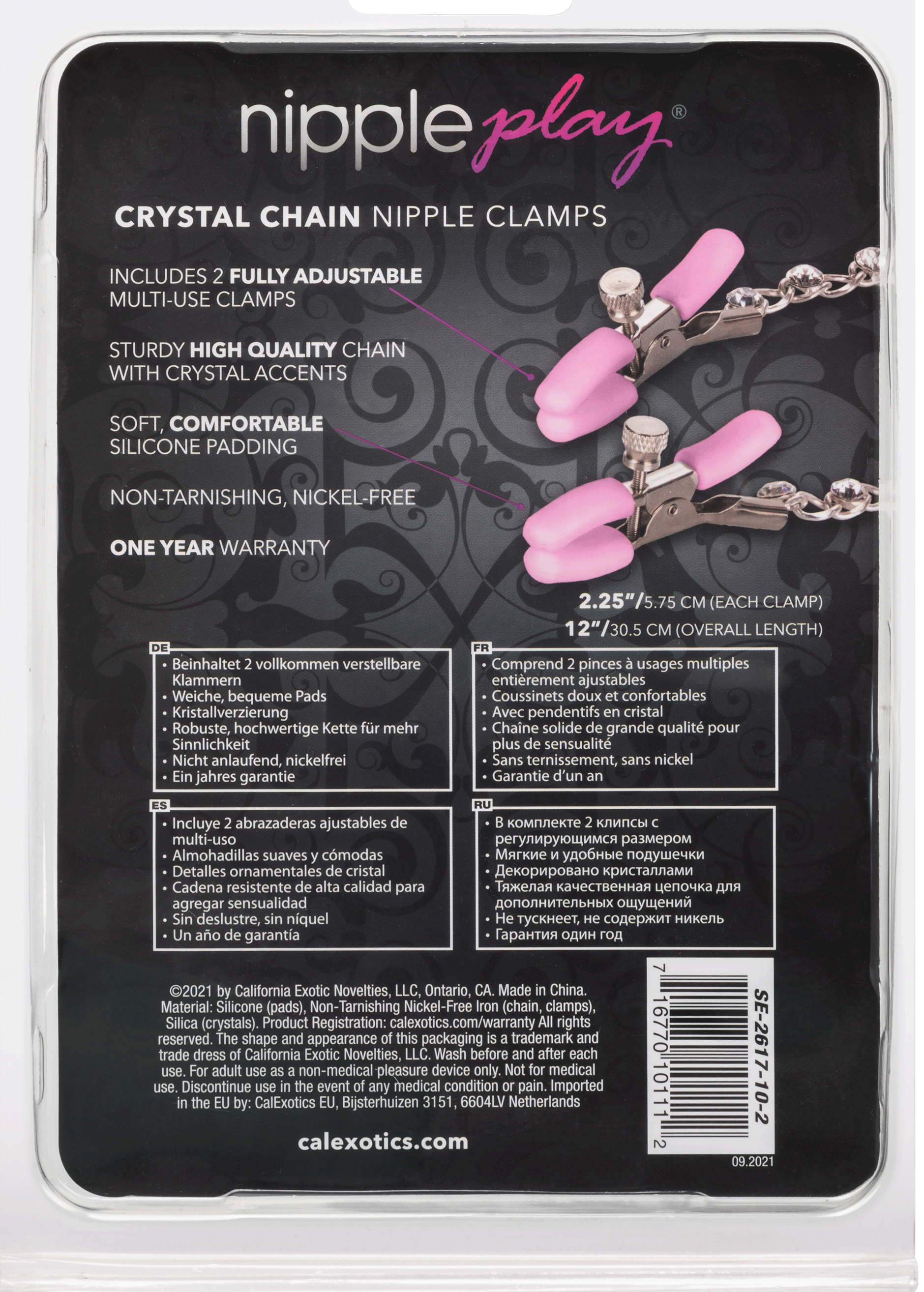 Nipple Play Crystal Chain Nipple Clamps