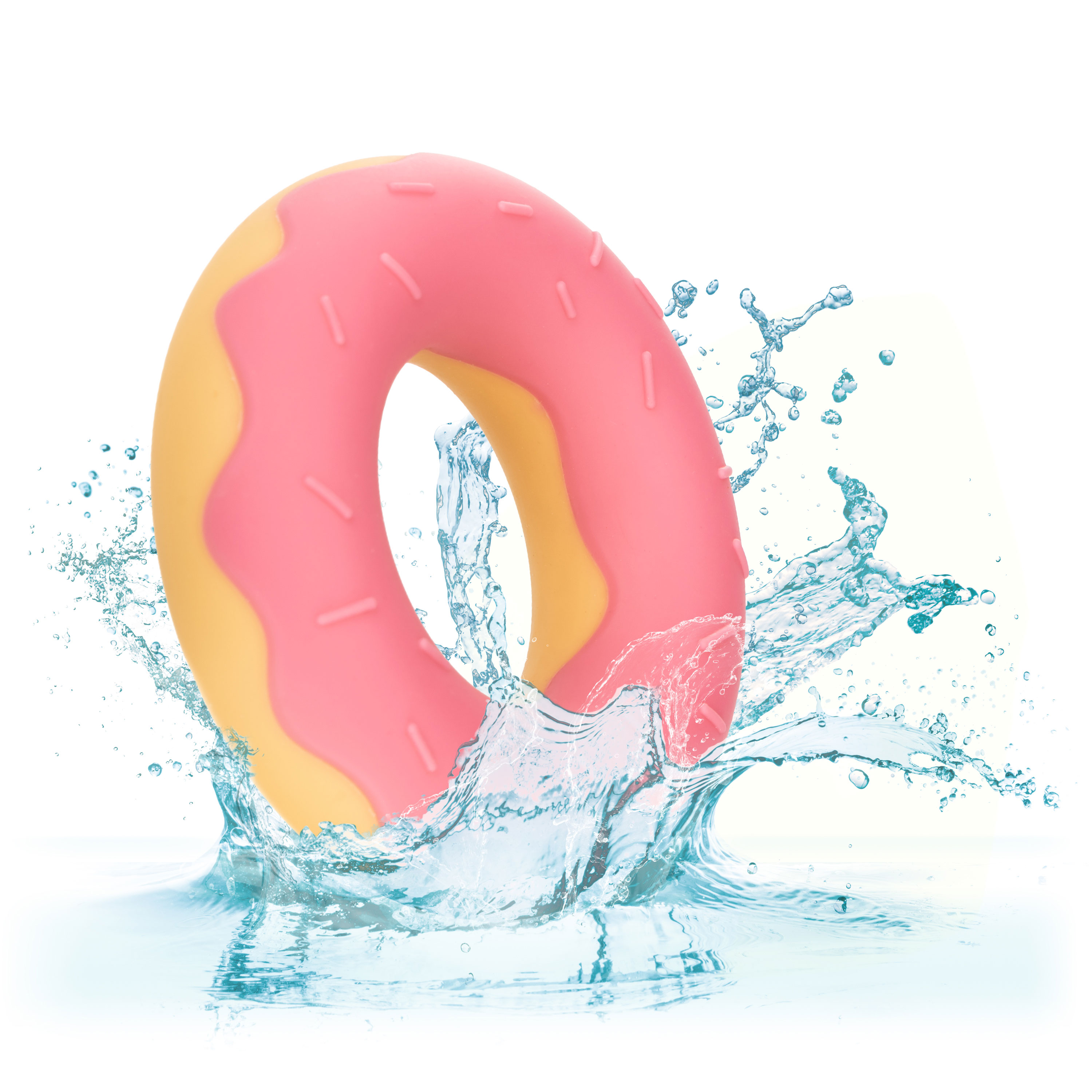 Naughty Bits Dickin’ Donuts Silicone Donut Cock Ring - Pink