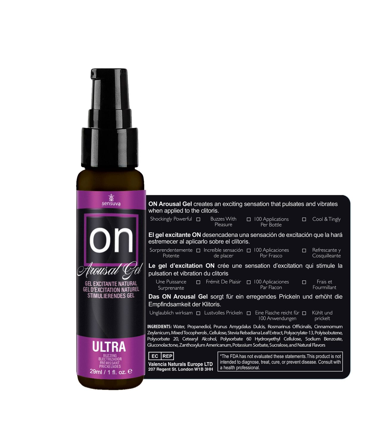 On Ultra Arousal Gel 1 Fl Oz 29ml Bottle
