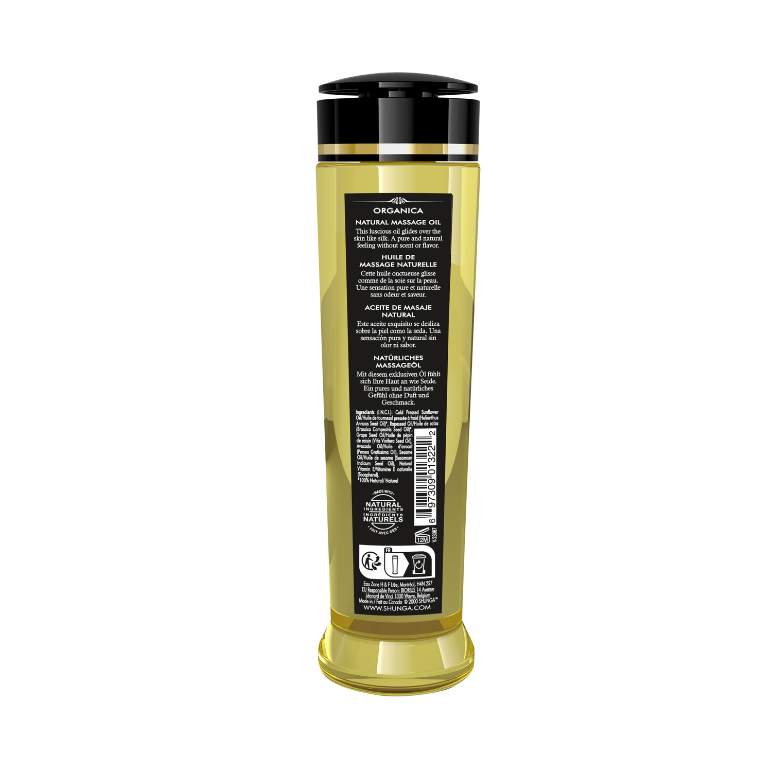 Organica Massage Oils - Naturelle - 8 Fl. Oz.