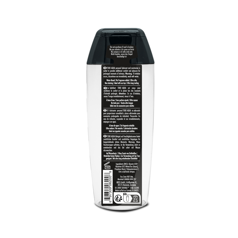 Toko Aqua Personal Lubricant - 5.5 Fl. Oz.