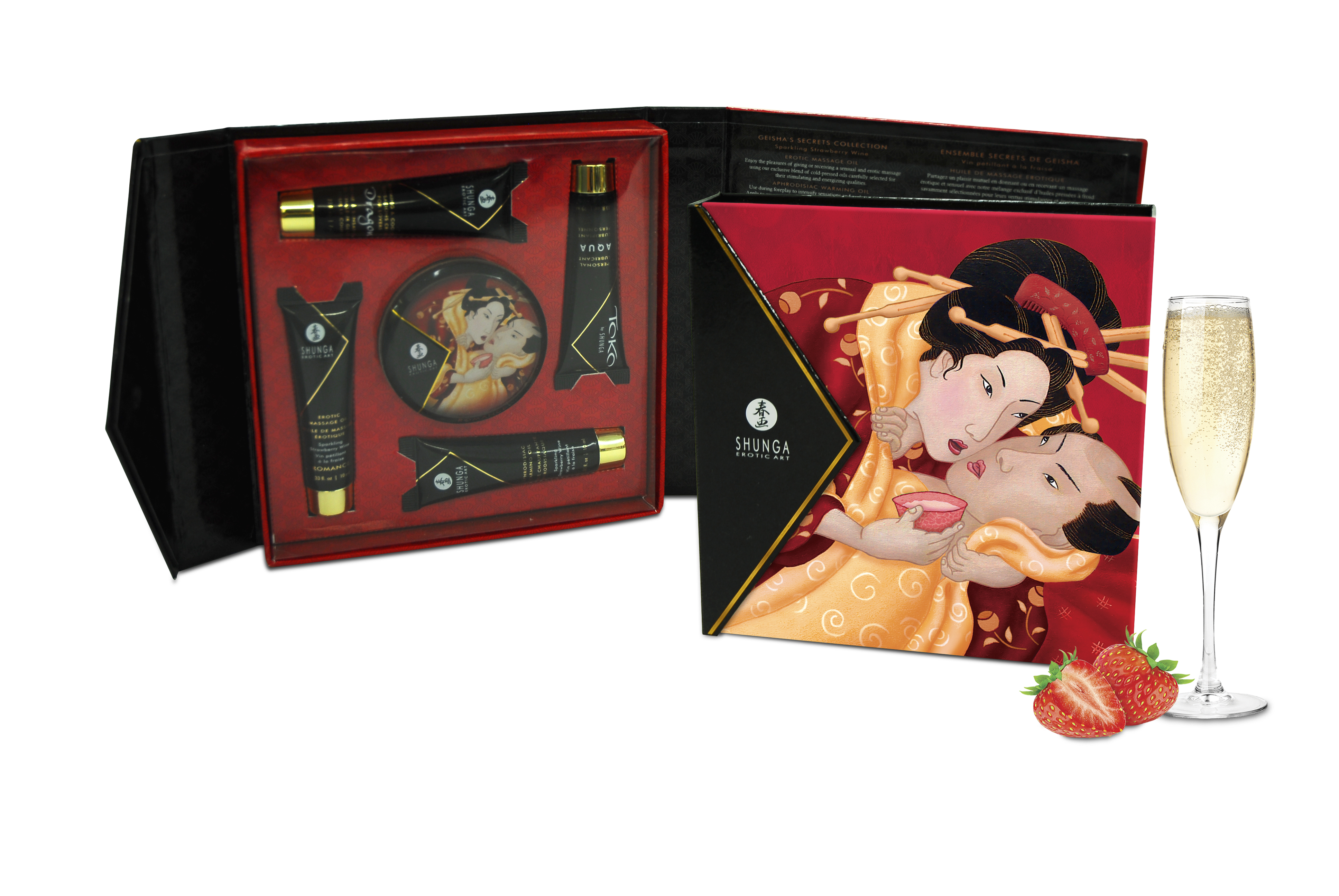 Geisha's Secrets Gift Set - Sparkling Strawberry Wine