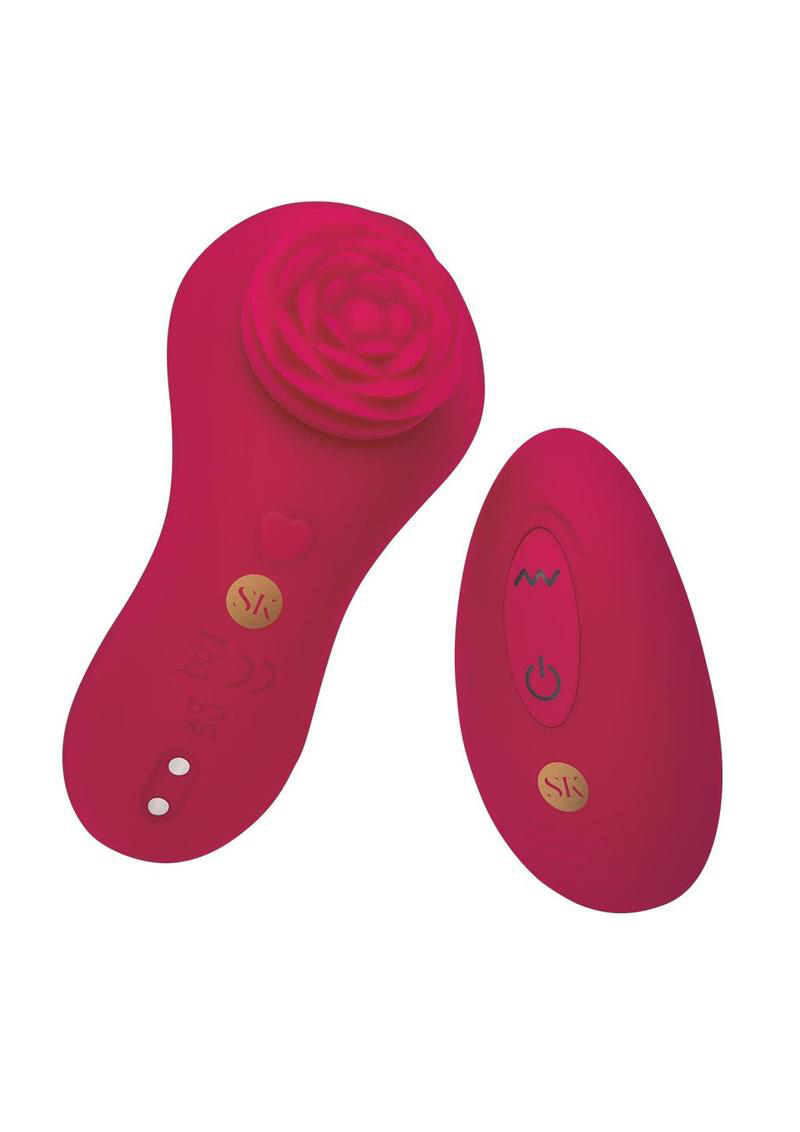 Secret Kisses Rosegasm Rose Surprise Panty Vibe - Red