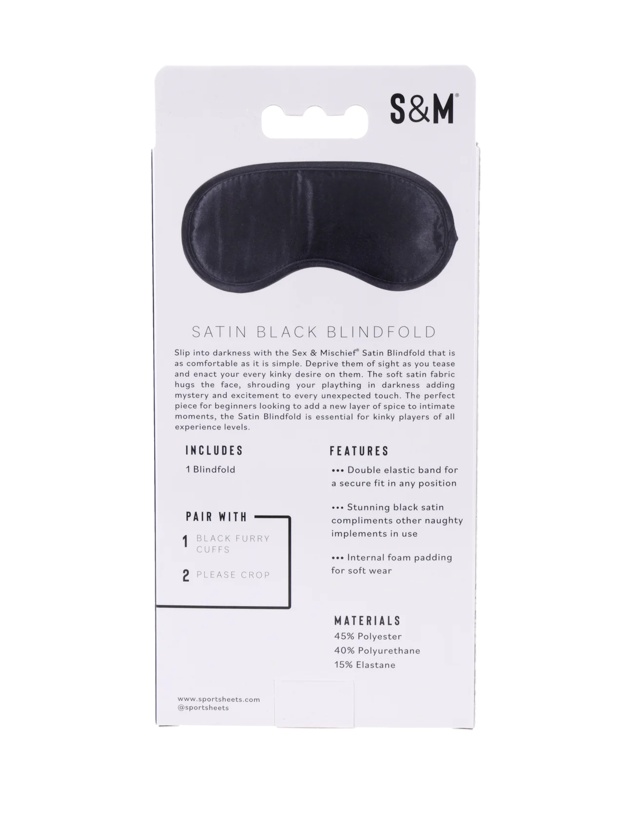 Sex and Mischief Satin Blindfold
