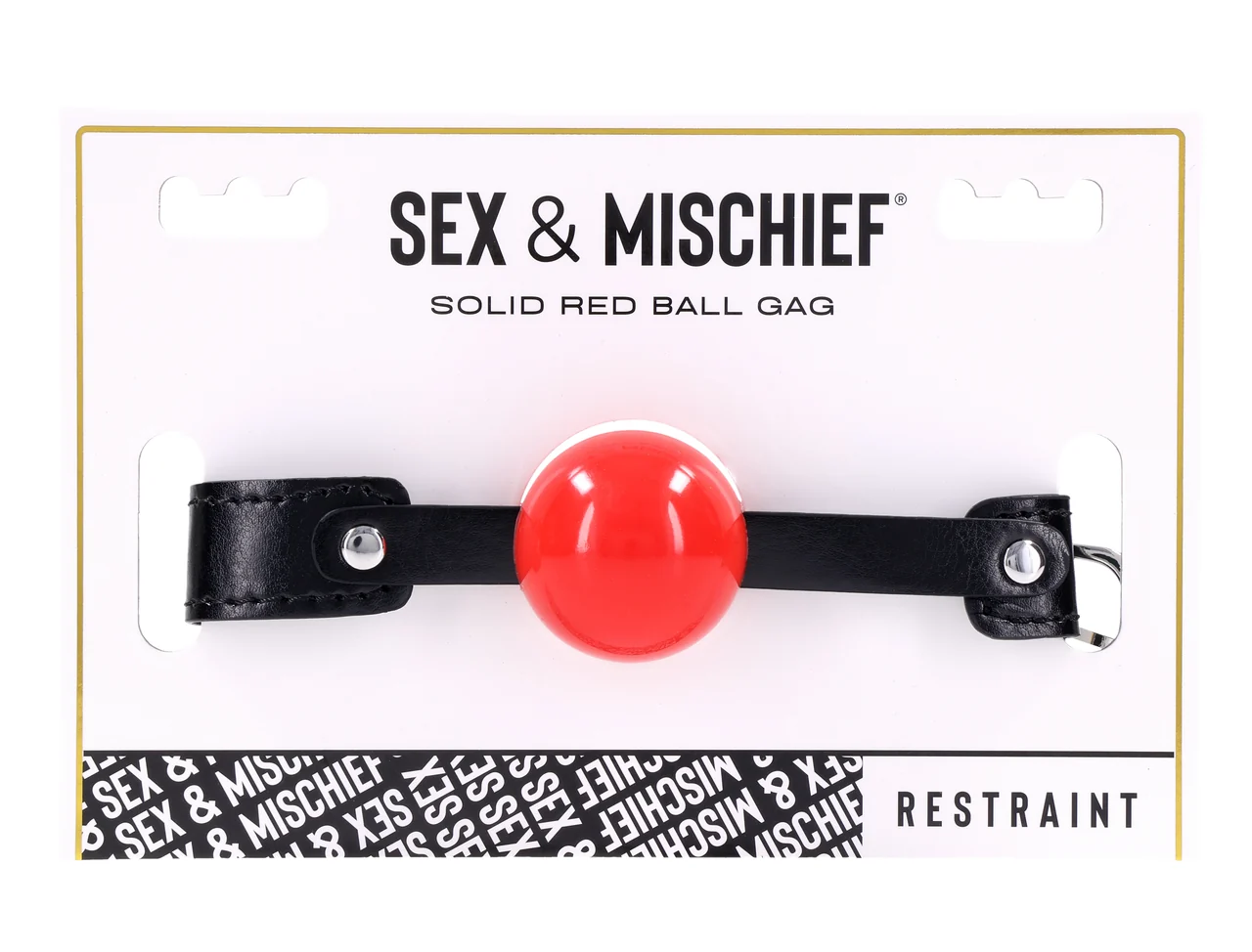 Sex and Mischief Solid Ball Gag - Red