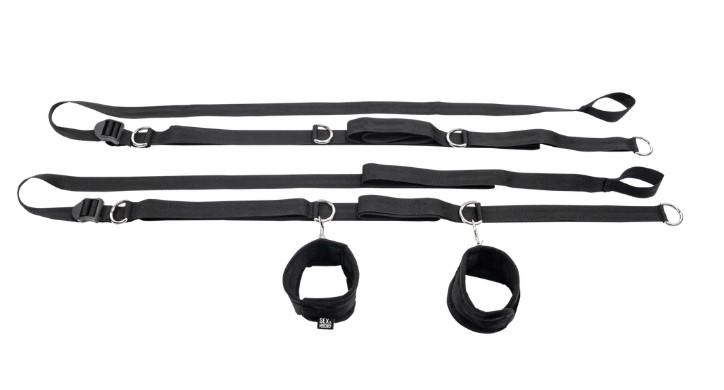 Anywhere You Dare Bondage Restraint System - Black