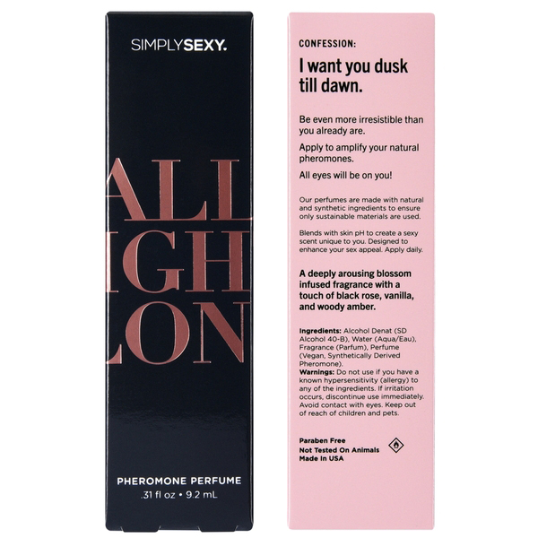 Simply Sexy All Night Long - Pheromone Perfume - .31oz   9.2ml