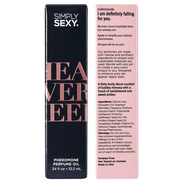 Simply Sexy Head Over Heels - Pheromone Perfume Oil Roll on - .34oz   10.2ml