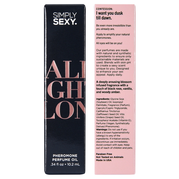 Simply Sexy All Night Long - Pheromone Perfume Oil Roll on - .34oz   10.2ml