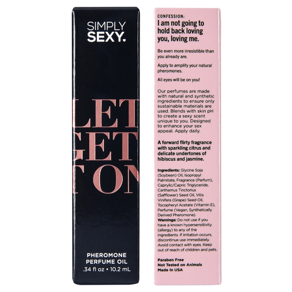 Simply Sexy Let’s Get It on - Pheromone Perfume Oil Roll on - .34oz   10.2ml