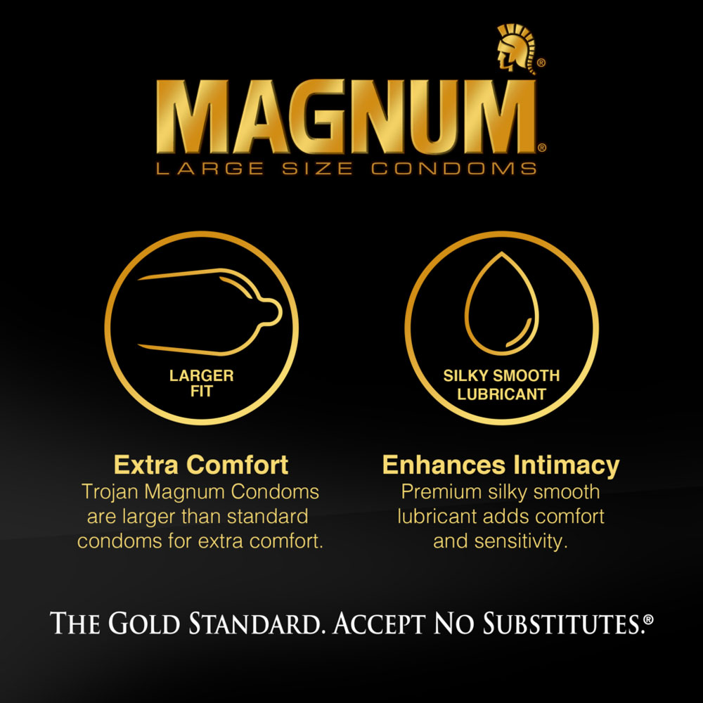 Trojan Magnum Ribbed - 3 Pack
