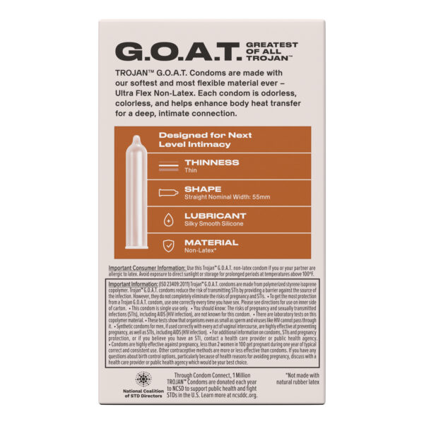 Trojan Goat Non-Latex Condoms 10 Pack