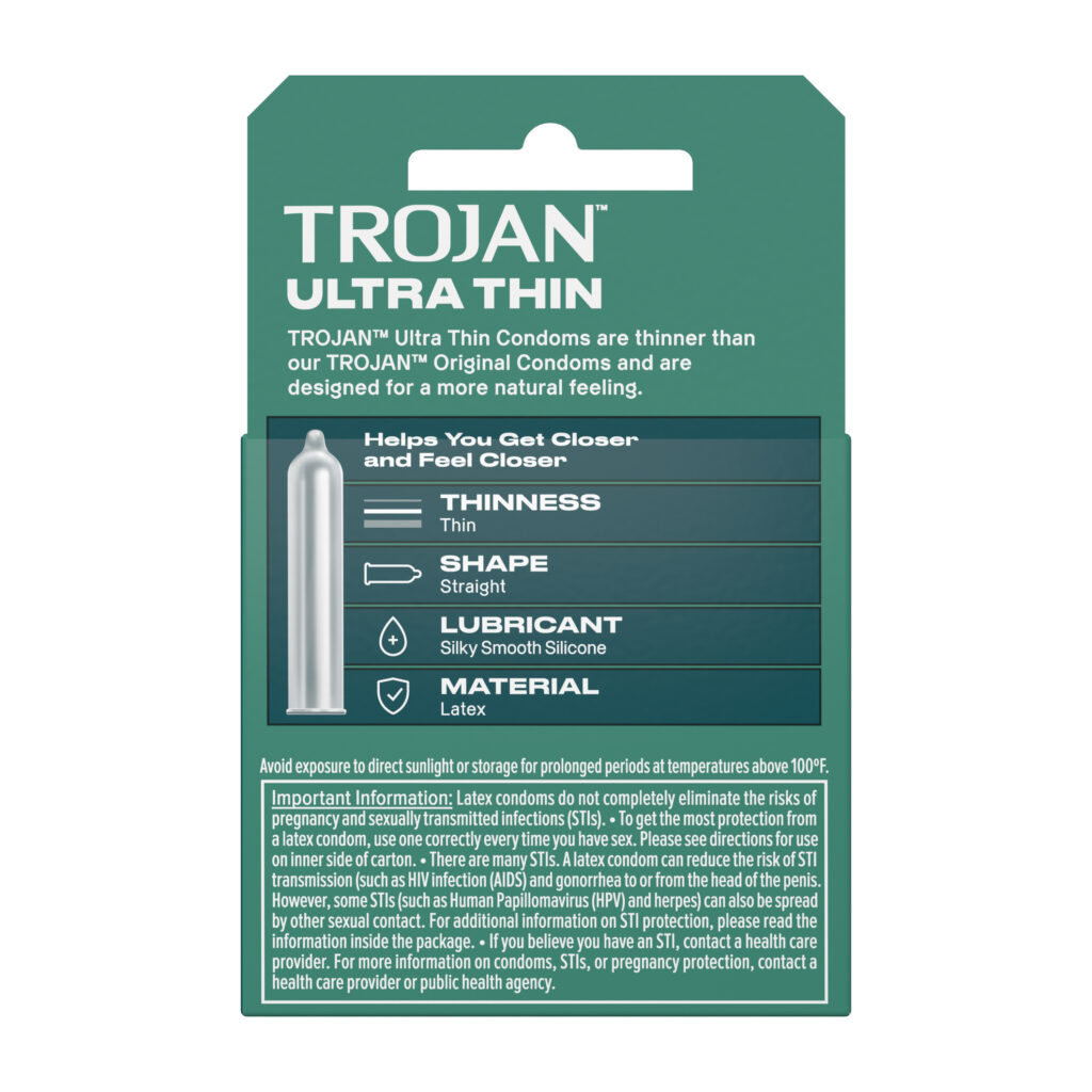Trojan Sensitivity Ultra Thin Lubricated Condoms - 3 Pack