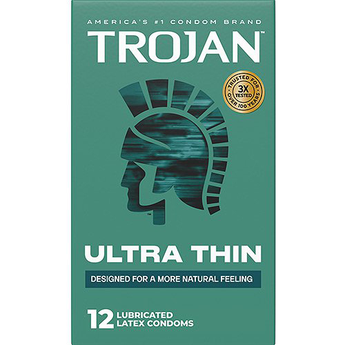 Trojan Sensitivity Ultra Thin Lubricated Condoms - 12 Pack