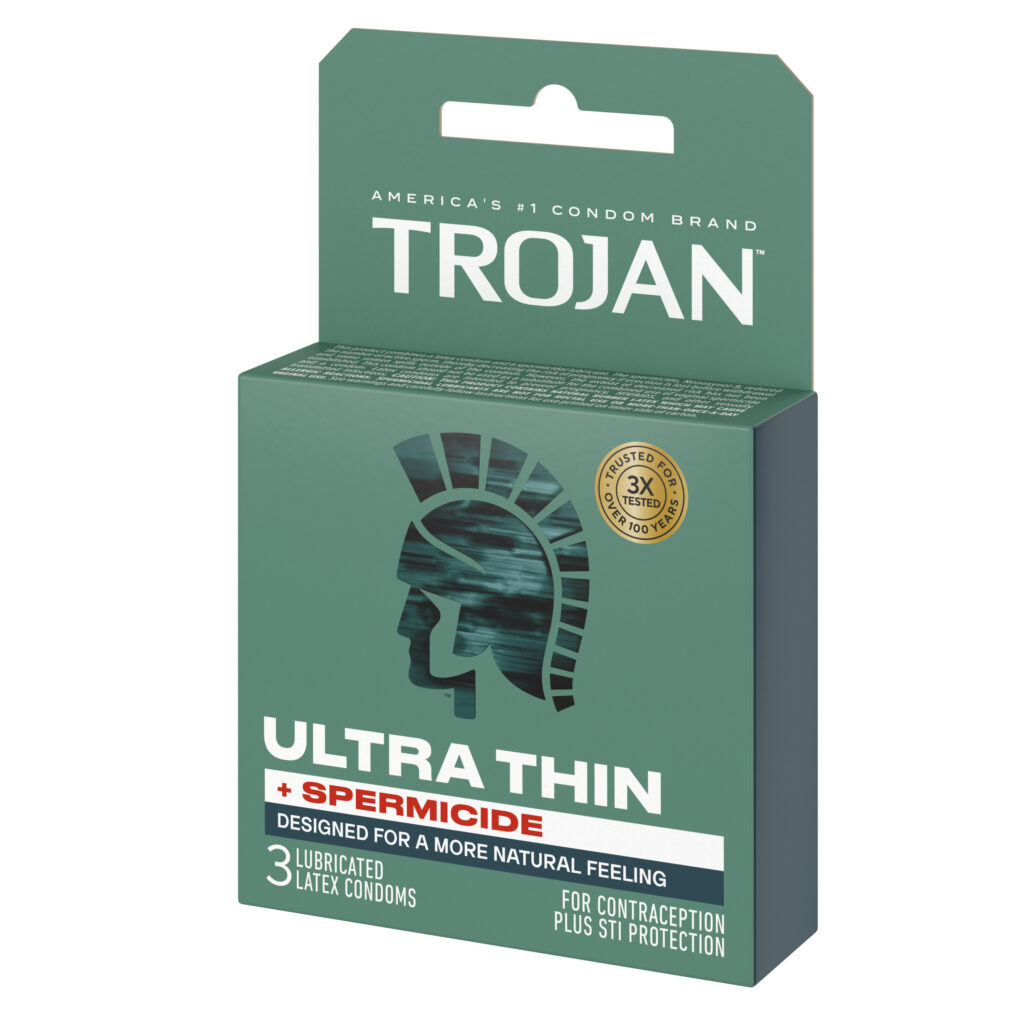 Trojan Ultra Thin Armor Spermicidal Condoms - 3 Pack