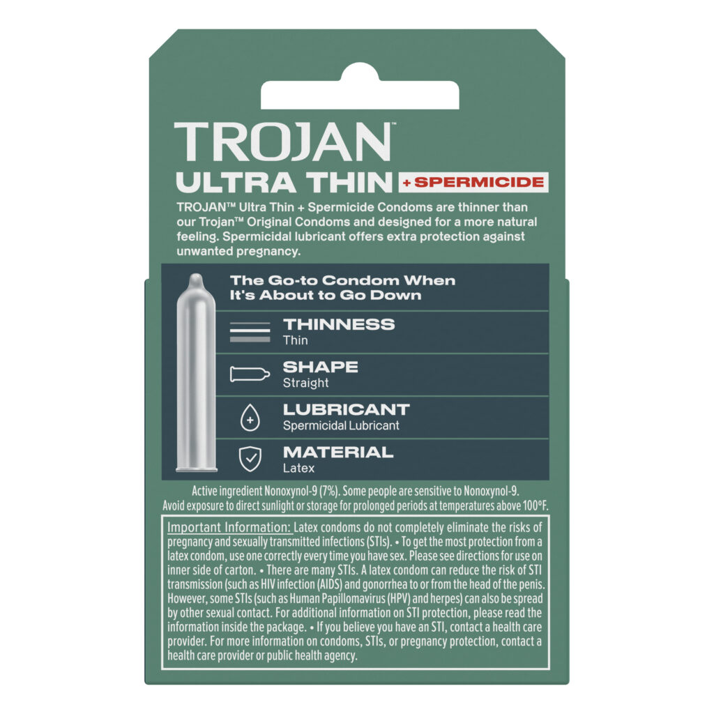 Trojan Ultra Thin Armor Spermicidal Condoms - 3 Pack