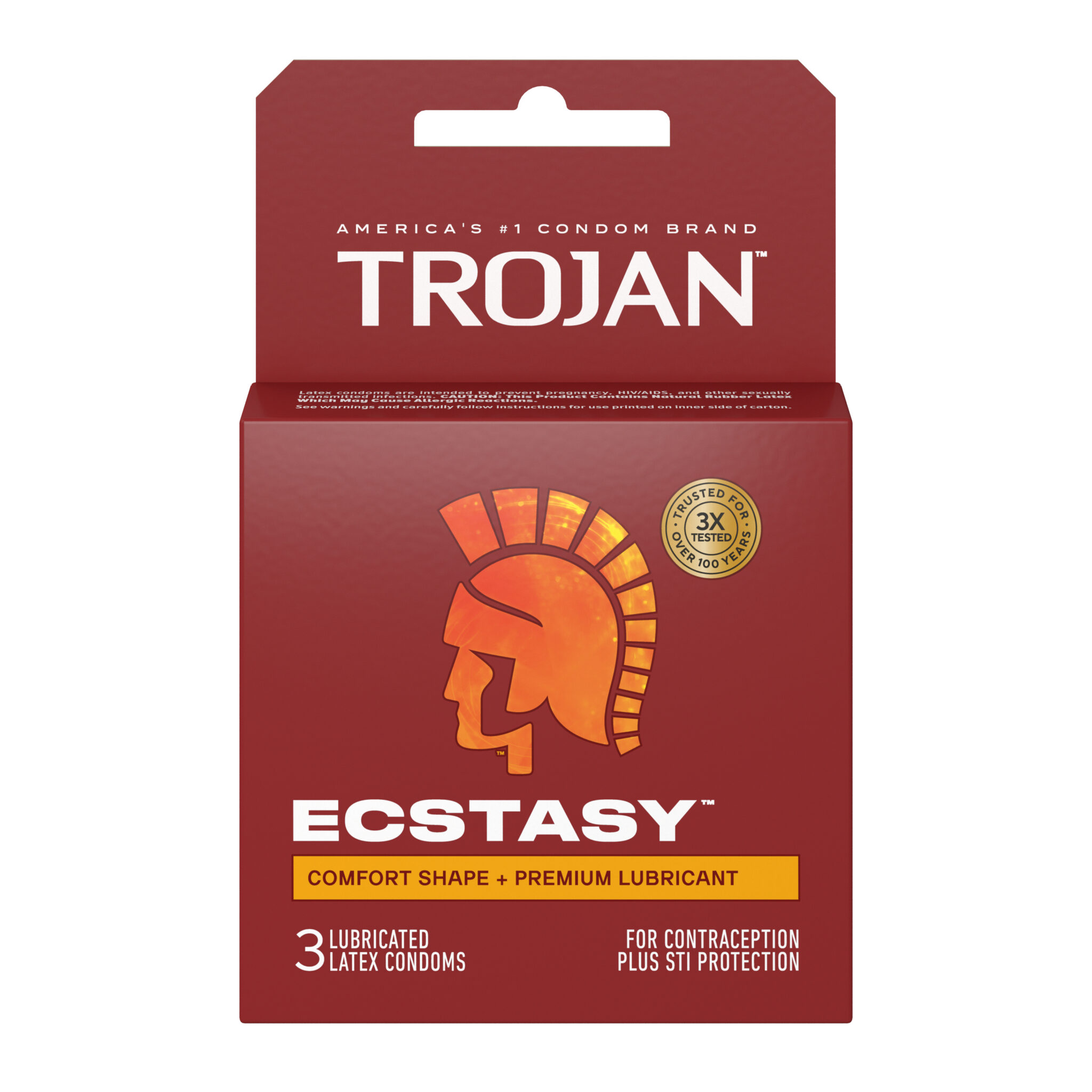 Trojan Ultra Ribbed Ecstasy - 3 Pack