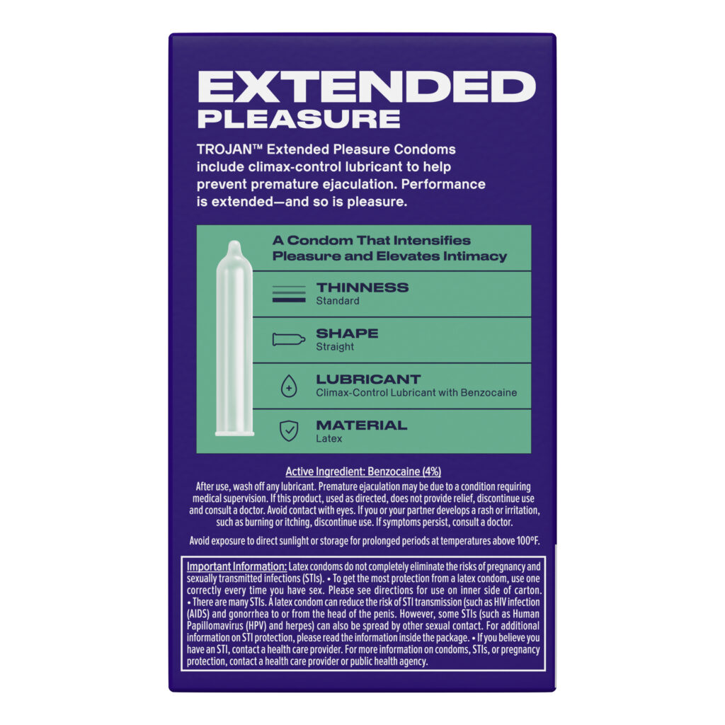 Trojan Pleasures Extended Pleasure - 12 Pack