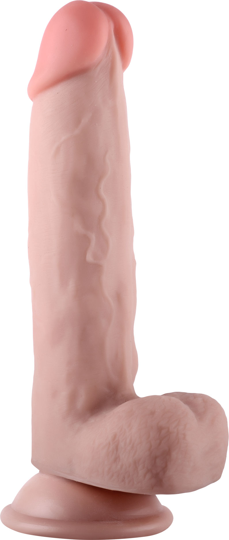 Get Lucky Real Skin 7.5" Dual Layer Dildo Beige