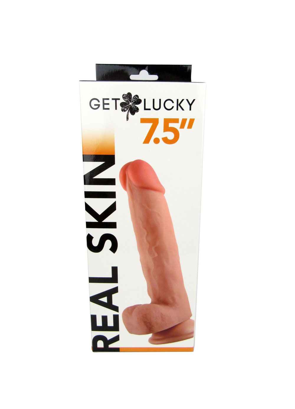 Get Lucky Real Skin 7.5" Dual Layer Dildo Beige