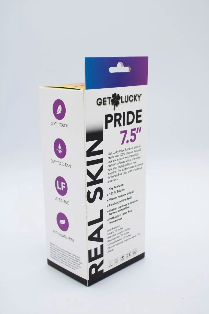 7.5" Pride Dildo - Rainbow