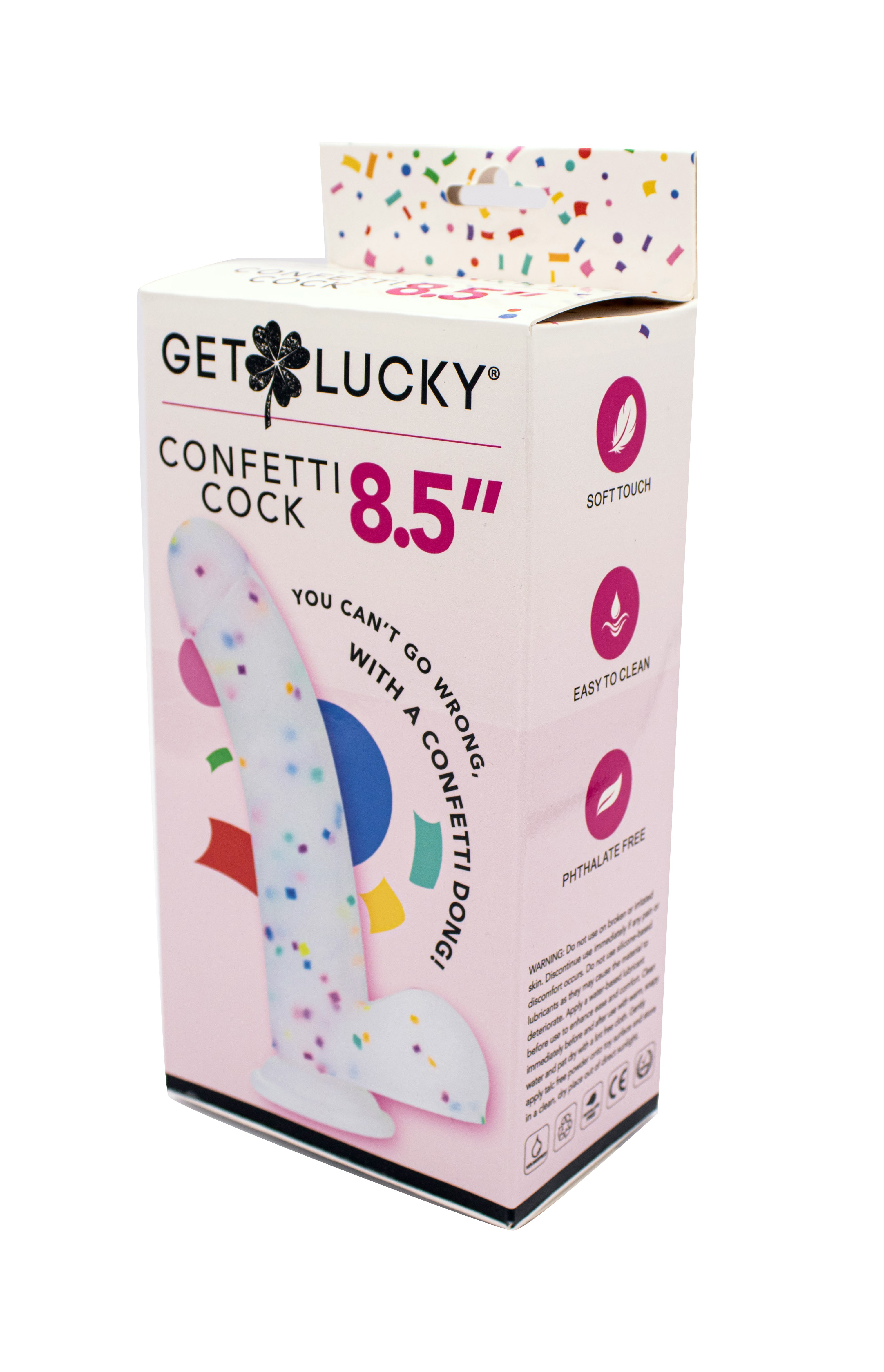 Get Lucky 8.5" Confetti Cock