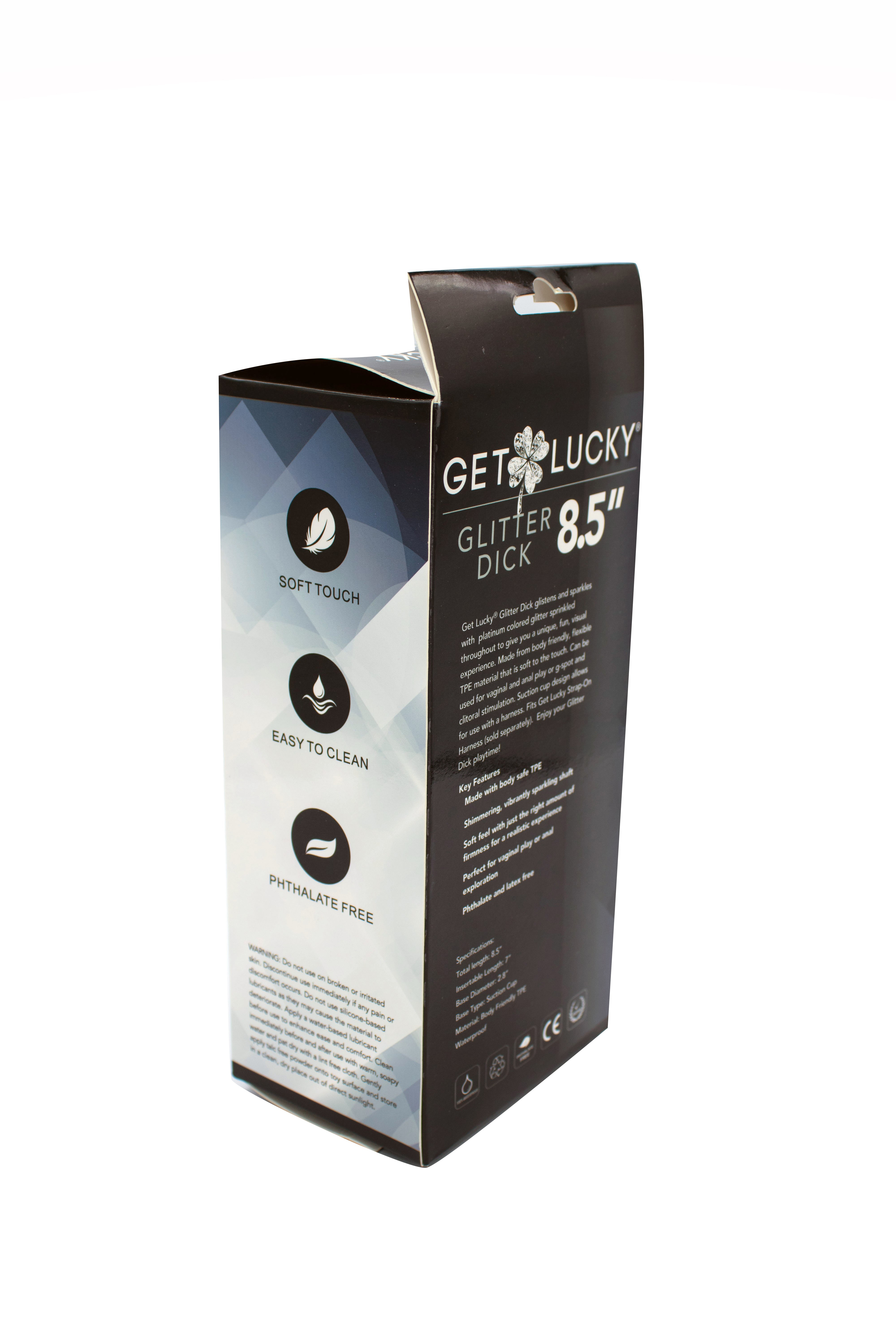 Get Lucky Glitter Dick 8.5"