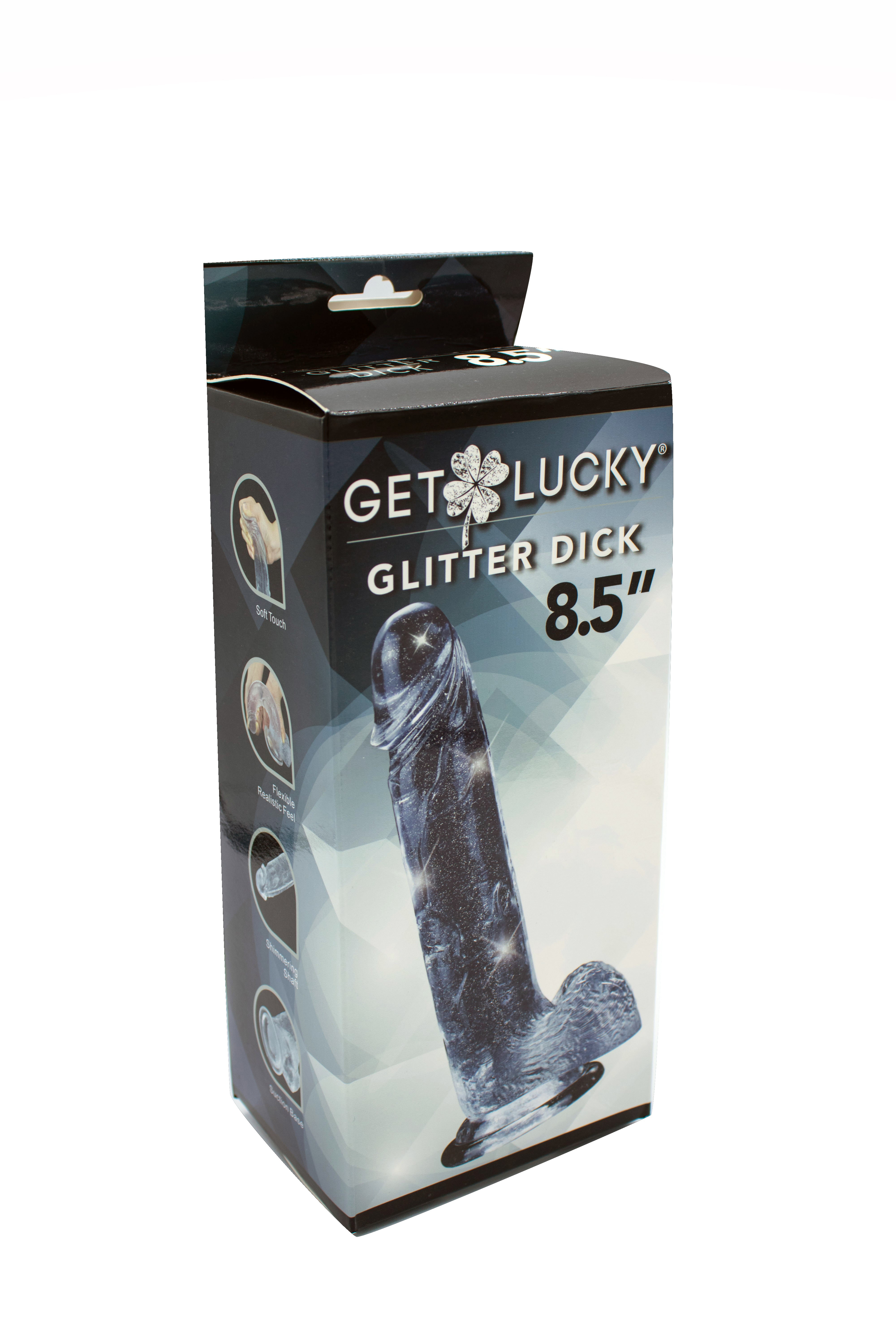 Get Lucky Glitter Dick 8.5"