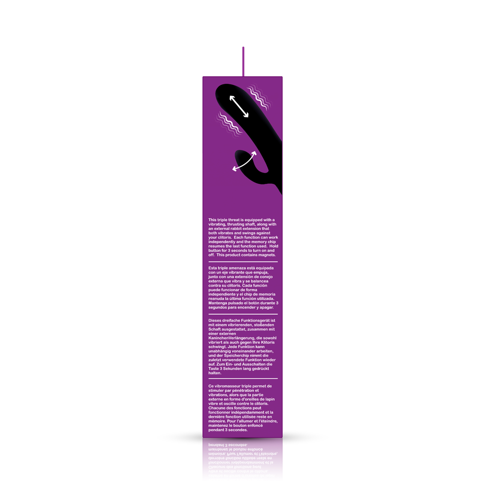 Hypnotic Clit Teaser and Thrusting Rabbit - Black
