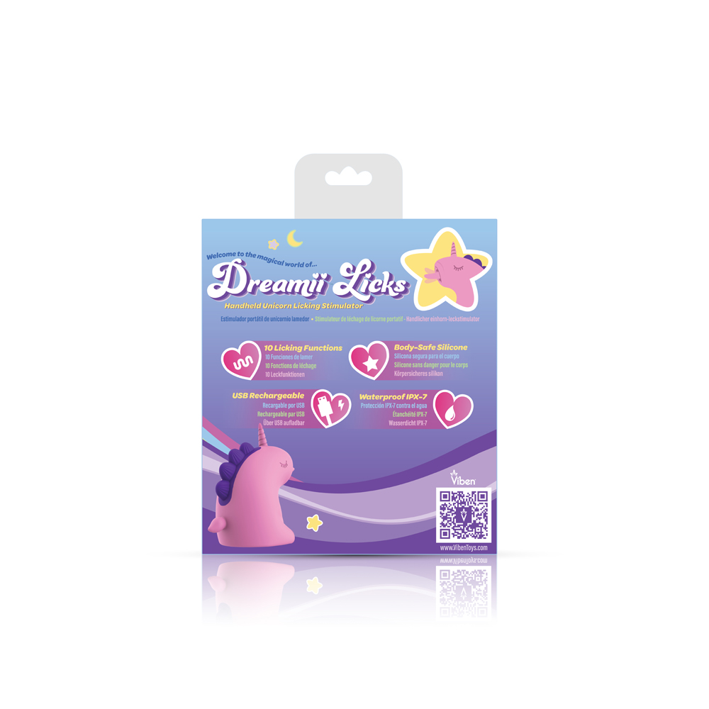 Dreamii Licks Licking Unicorn Stimulator - Mystical Pink
