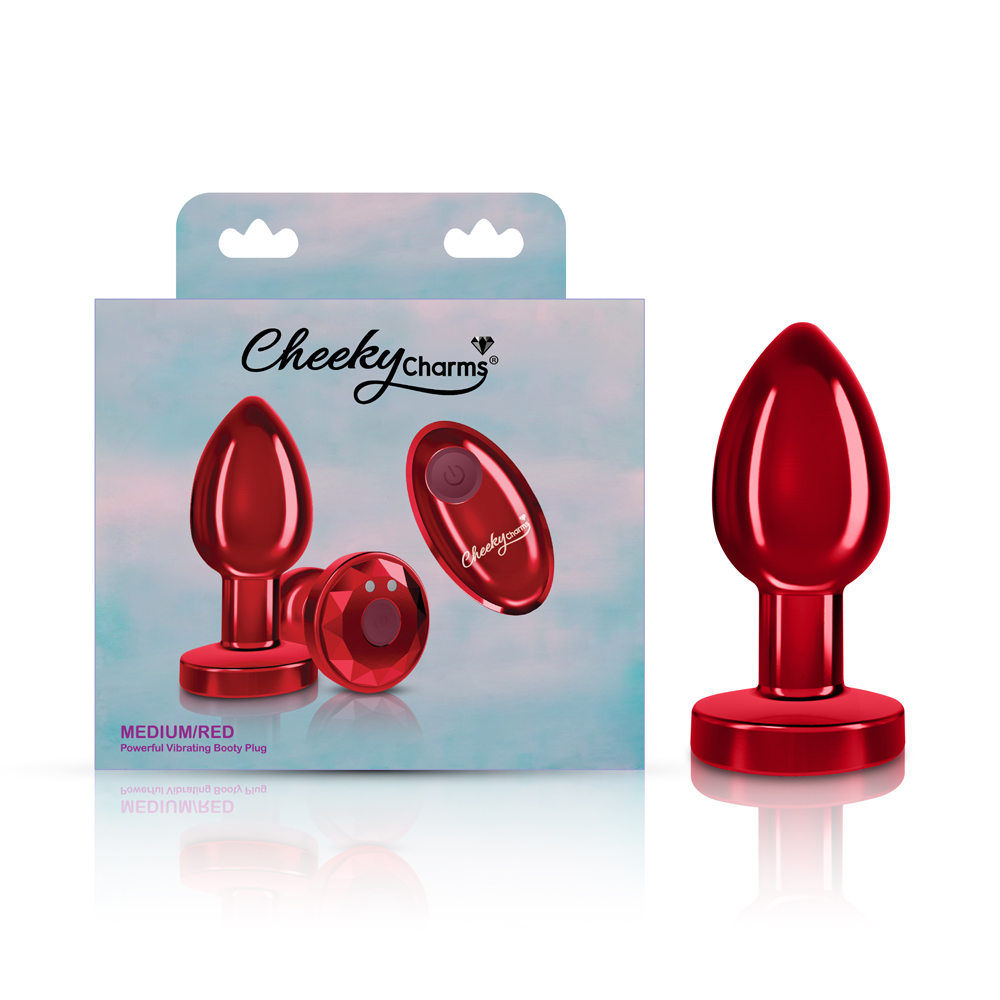 Vibrating Red Metal Remote Plug
