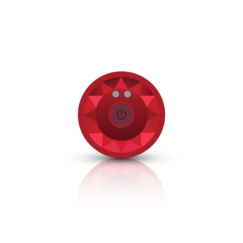Vibrating Red Metal Remote Plug