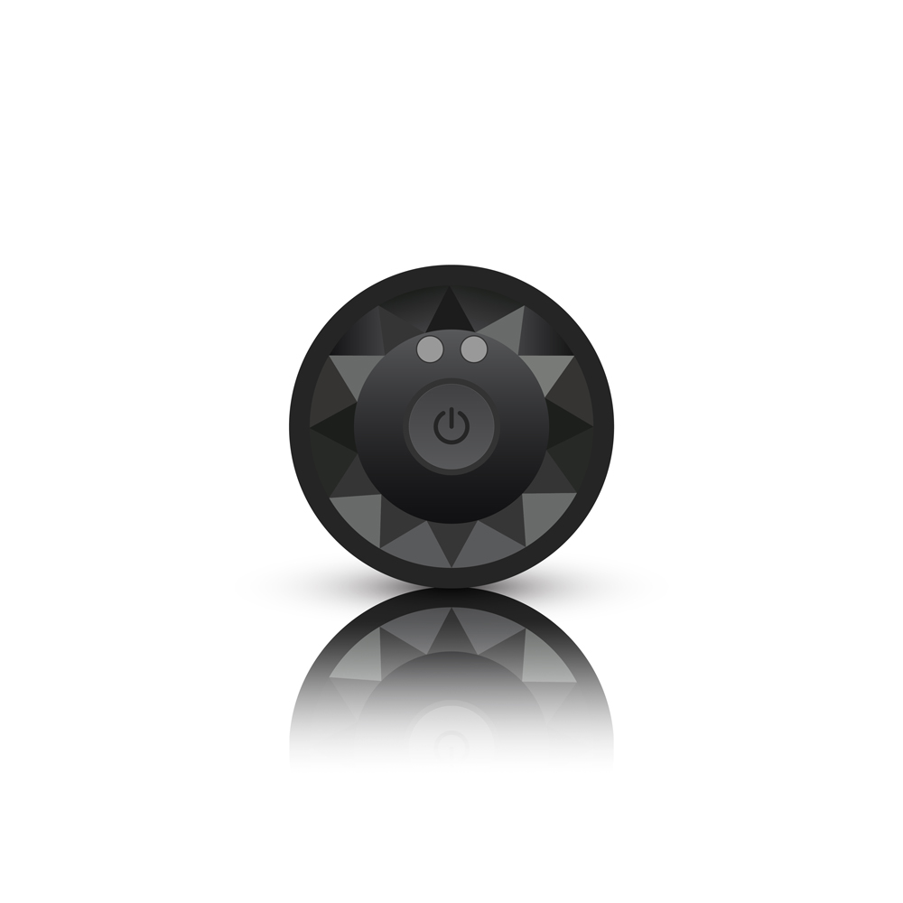 Vibrating Gunmetal Metal Remote Plug - Medium