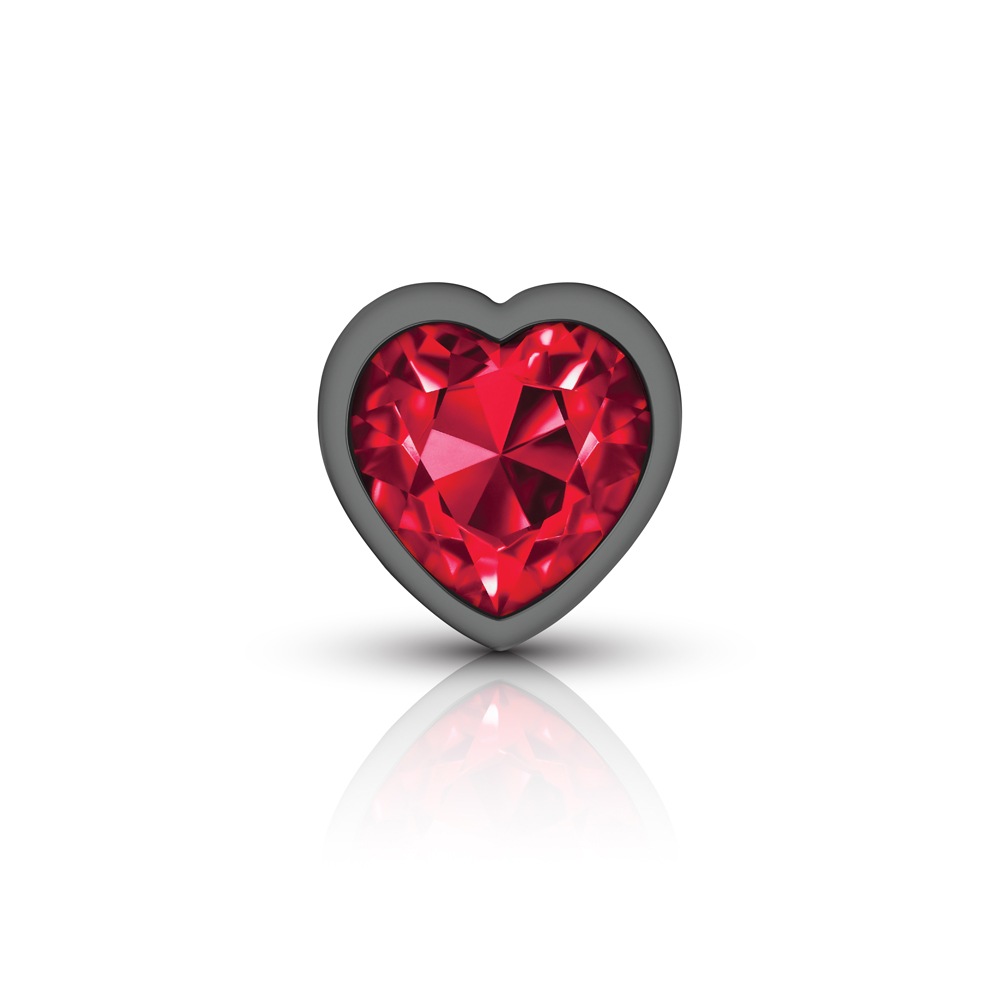 Red Heart Gem Anal Trainer Kit - Gunmetal