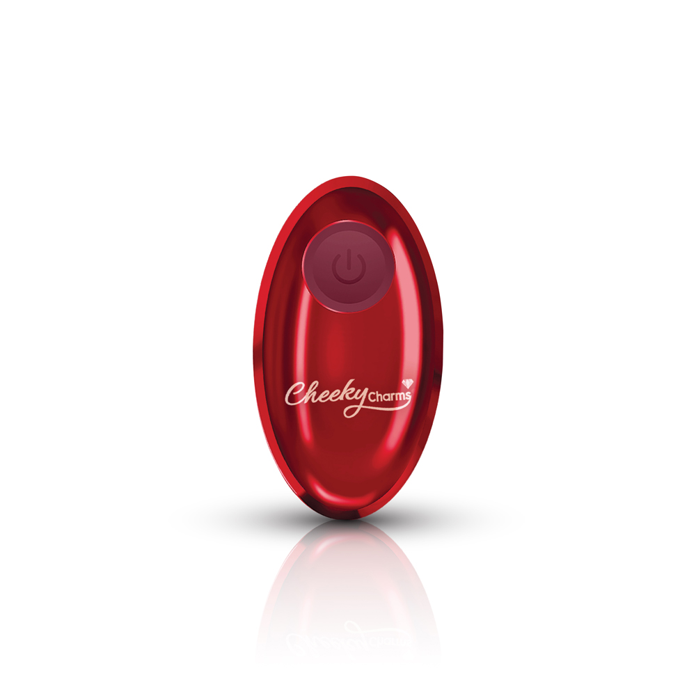 Vibrating Red Metal Remote Plug - Lg