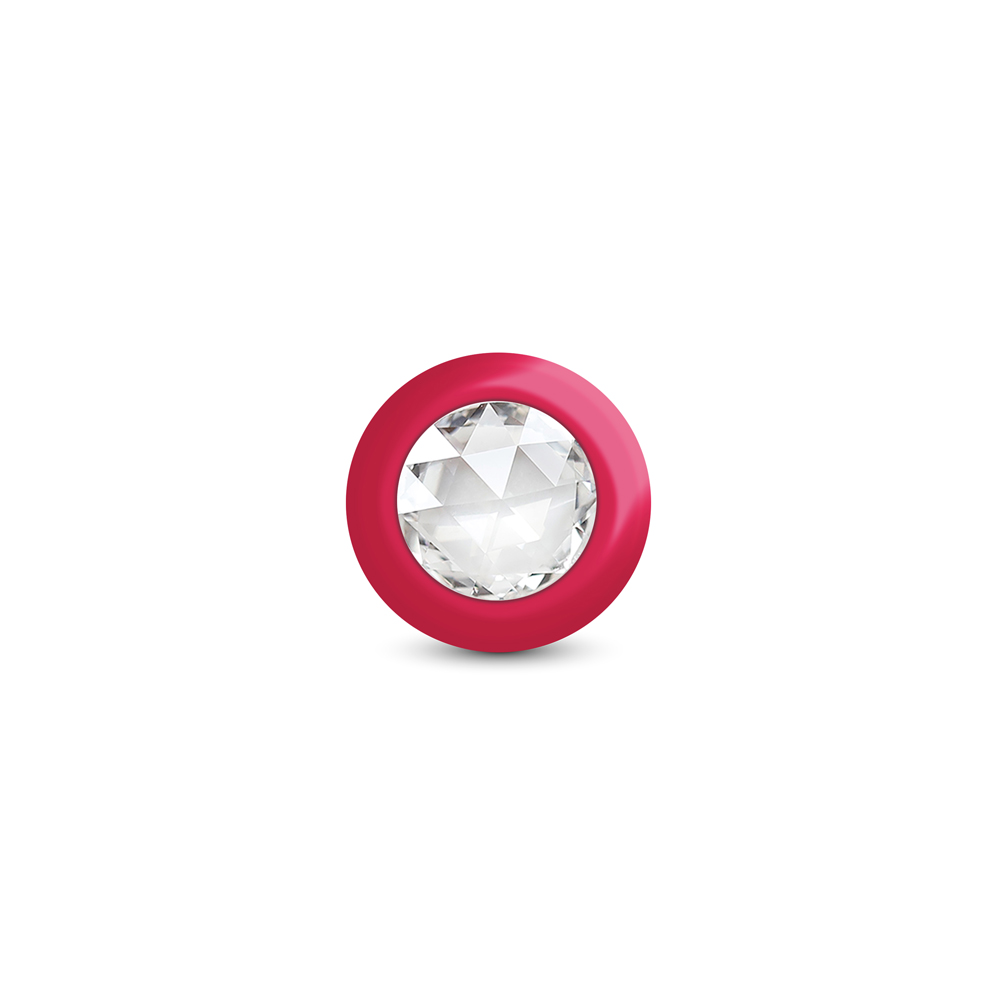 Eluxe Vibrating Clr Gem Rbyombre Plug Md With Remote