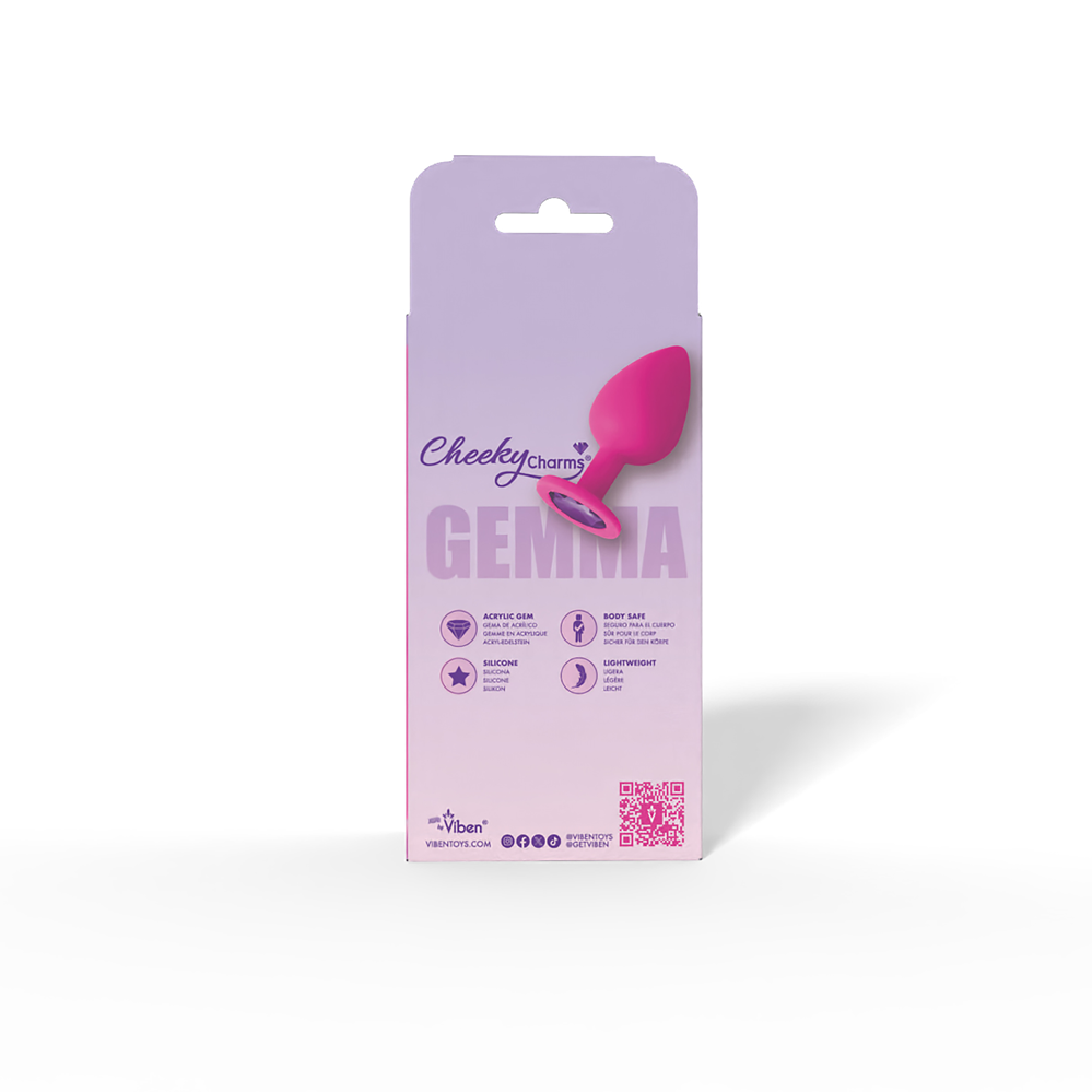 Gemma Purple Gem Pink Silicone Plug