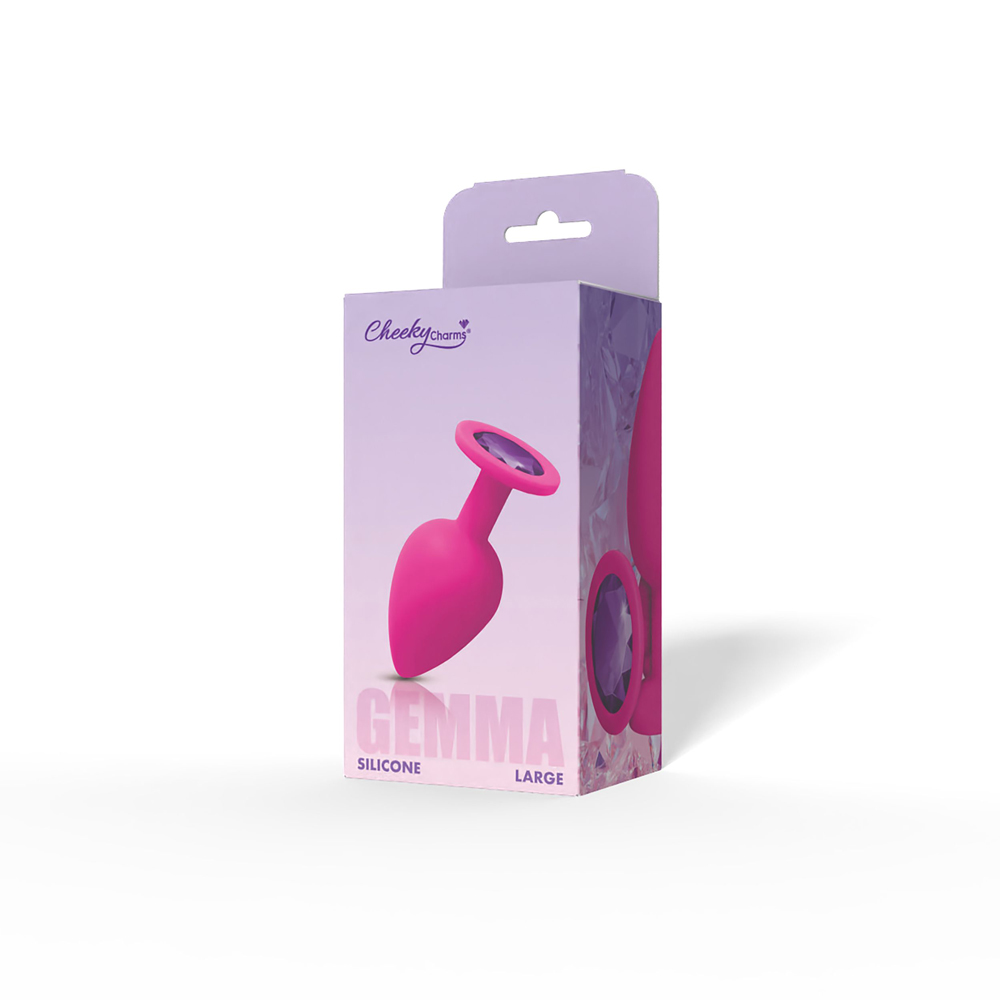 Gemma Purple Gem Pink Silicone Plug
