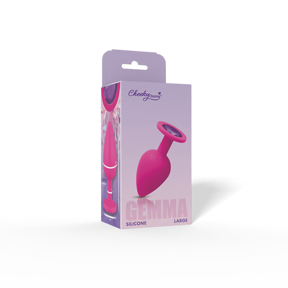 Gemma Purple Gem Pink Silicone Plug