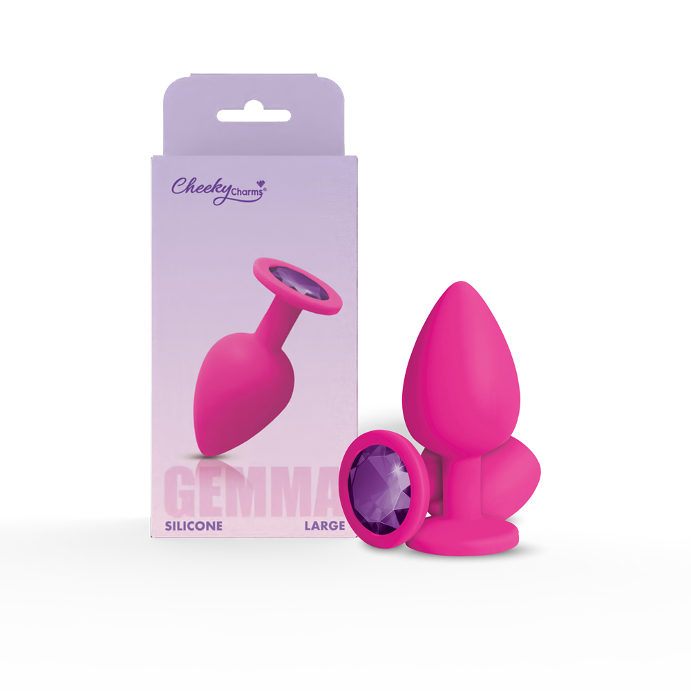 Gemma Purple Gem Pink Silicone Plug